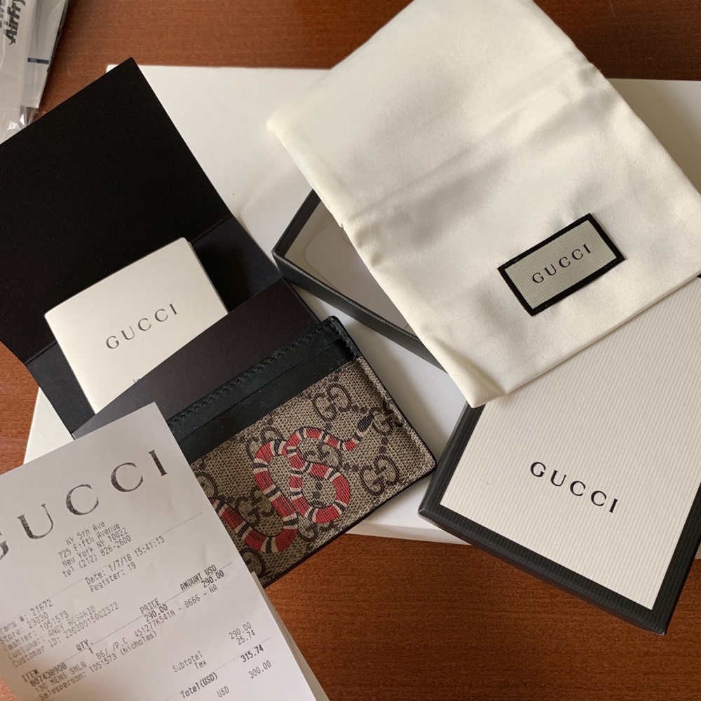 Gucci Snake Card Holder